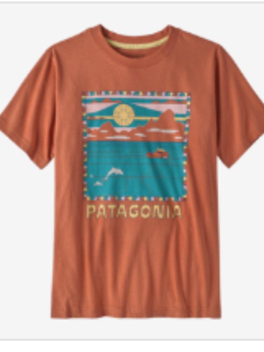 Kids' Graphic T-Shirt - Summit Swell: Sienna Clay